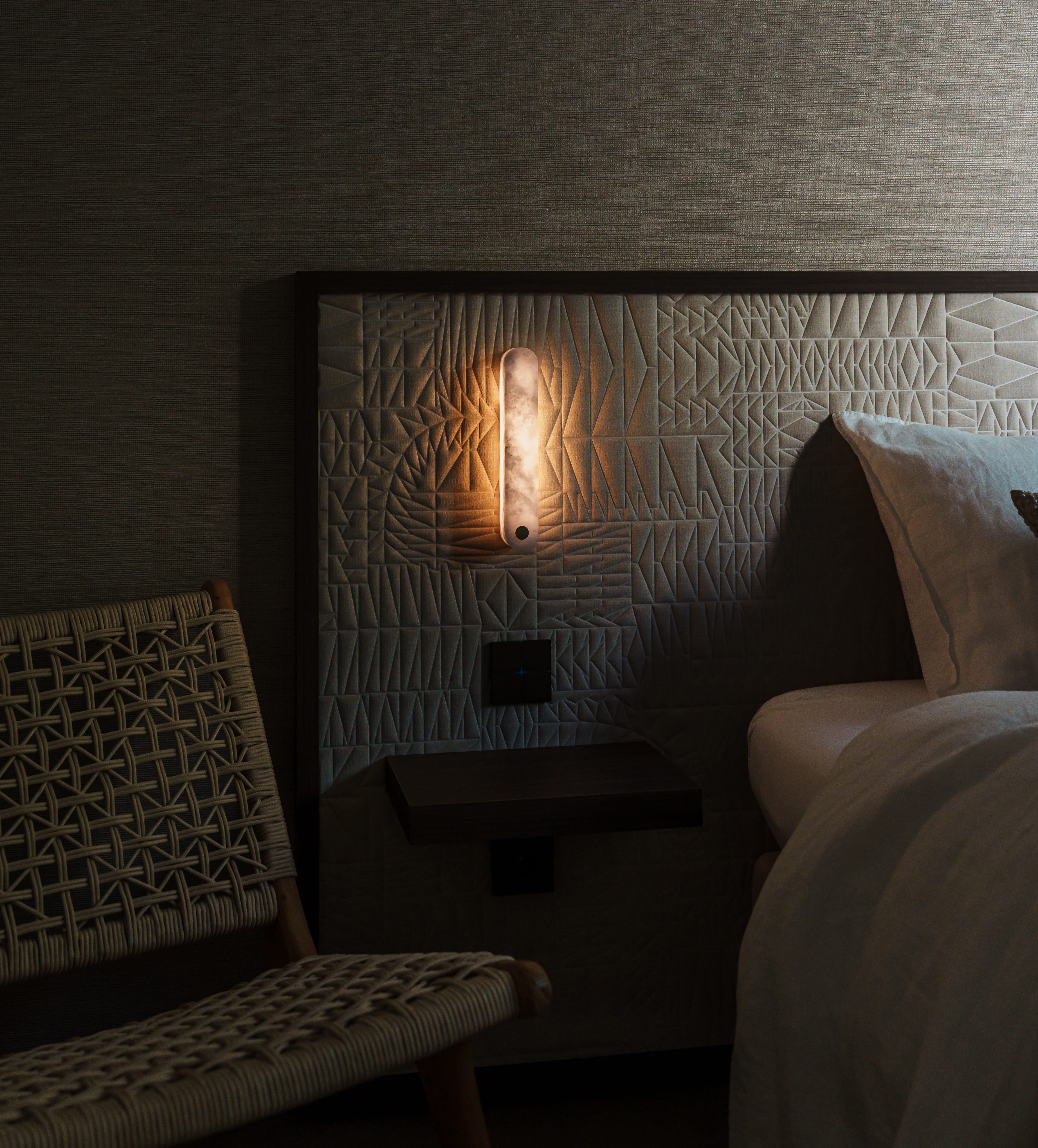 NILA Flush Verlichting - Handgemaakte albast lamp met warme gloed
